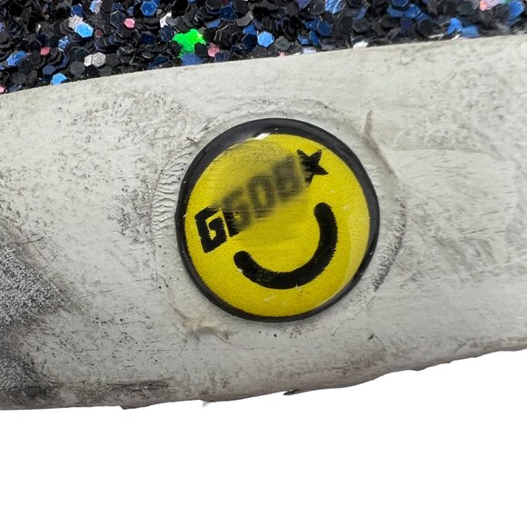 NWOB Golden Goose Superstar Kids Sneakers Galaxy Glitter Fuchsia Star Size 35 - Picture 14 of 17